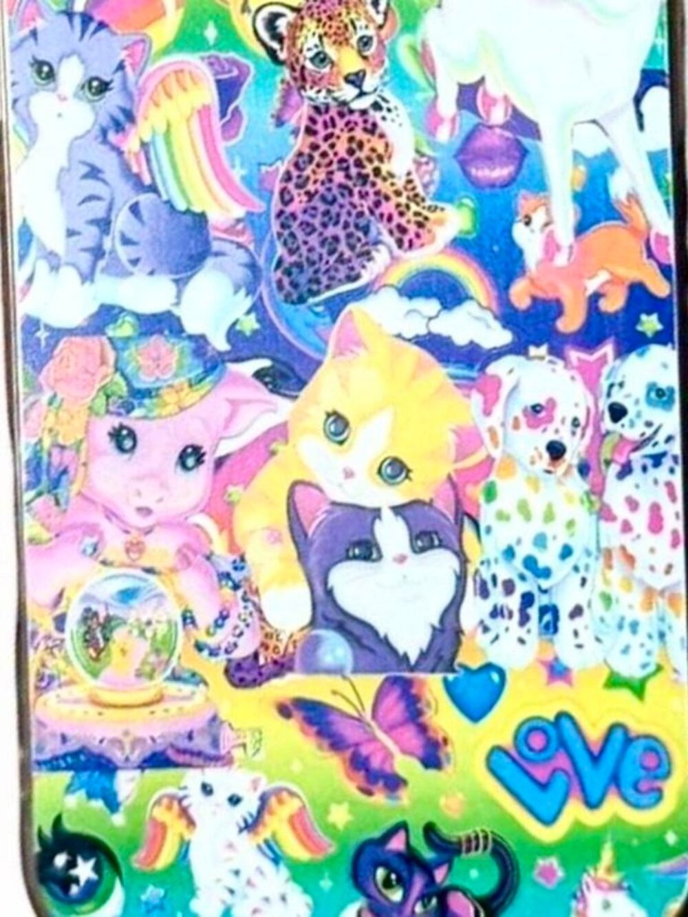 Lisa Frank iPhone 16 Pro Max Phone Case Rainbow Animal Print